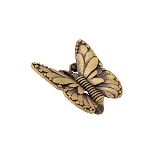 PRODUCT_GALLARY_KNOB_FB-BRASS_BUTTER_FLY_MATT_GOLD FLYBIRDUK
